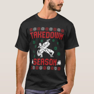 Takedown Season Girls Wrestling Ugly Sweater Chris
