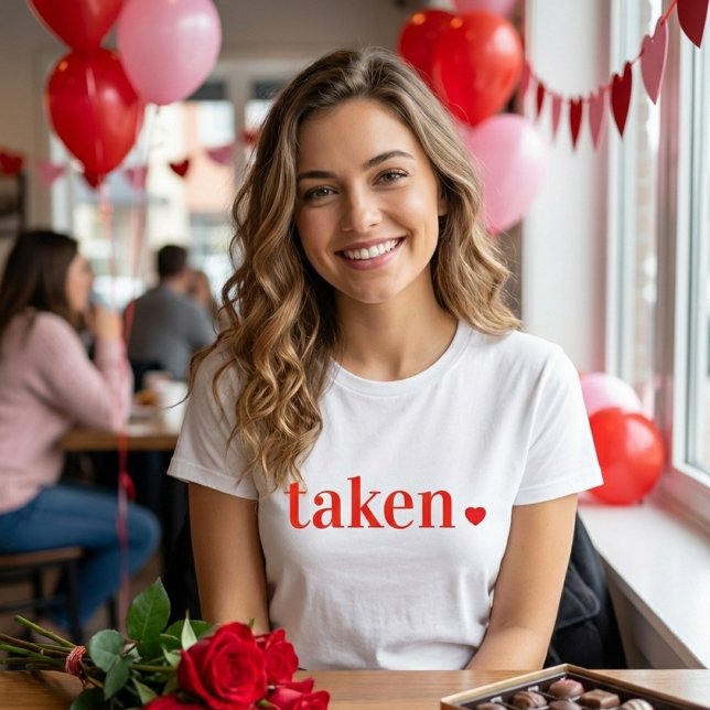 Taken Heart Minimalist Couple Love  Tri-Blend Shirt (Creator Uploaded)