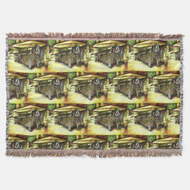 Taken the Possession of Optices Throw Blanket (Front)