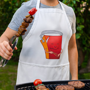 Takeout Box with Chopsticks Funny Asian Food Standard Apron