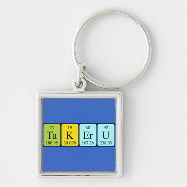 Takeru periodic table name keyring (Front)