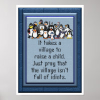 Takes a village - Art Poster