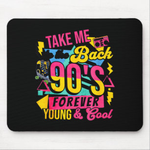 Takes Back to the 90s Retro Vintage Halloween Mouse Pad