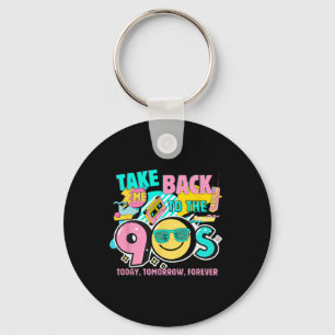 Takes Me Ck To The 90s Retro Vintage Halloween Cos Key Ring