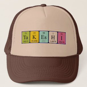 Takeshi periodic table name hat