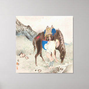 Takeuchi Seiho : Seihō jūni Fuji, Pl.06 (1894)  Canvas Print