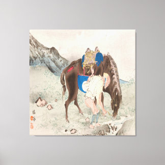 Takeuchi Seiho : Seihō jūni Fuji, Pl.06 (1894) Canvas Print