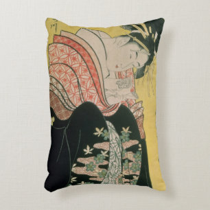 Takigawa from the Tea-House, Ogi Decorative Cushion