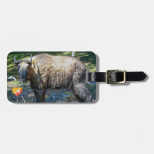 Takin, national animal of Bhutan - Himalaya, Asia Luggage Tag