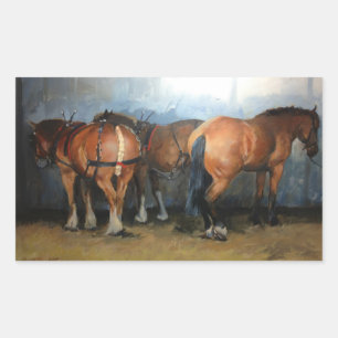 Taking a Break - Chertsey Show 2012 Rectangular Sticker