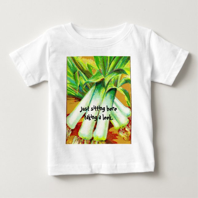 Taking a Leek Baby Kids Shirts (Front)