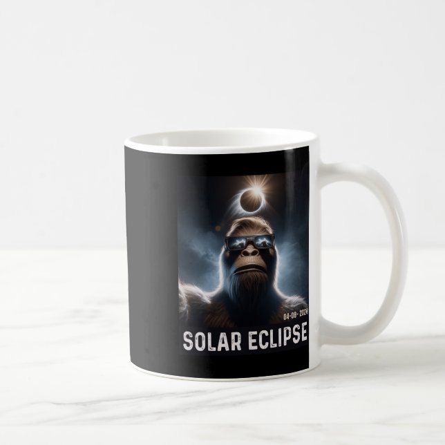 Taking A Selfie With Solar 2024 Eclipse Glasses Me Coffee Mug (Right)