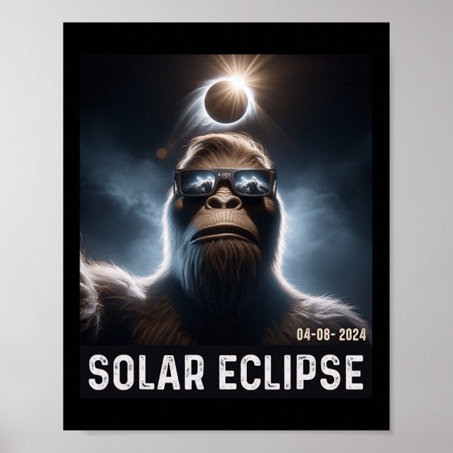 Taking A Selfie With Solar 2024 Eclipse Glasses Me Poster (Front)