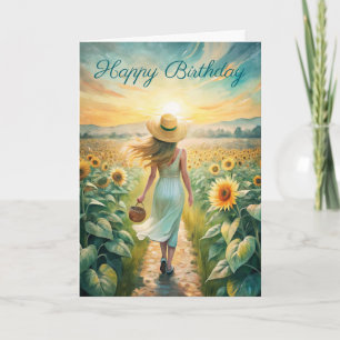 Taking a stroll Birthday Card