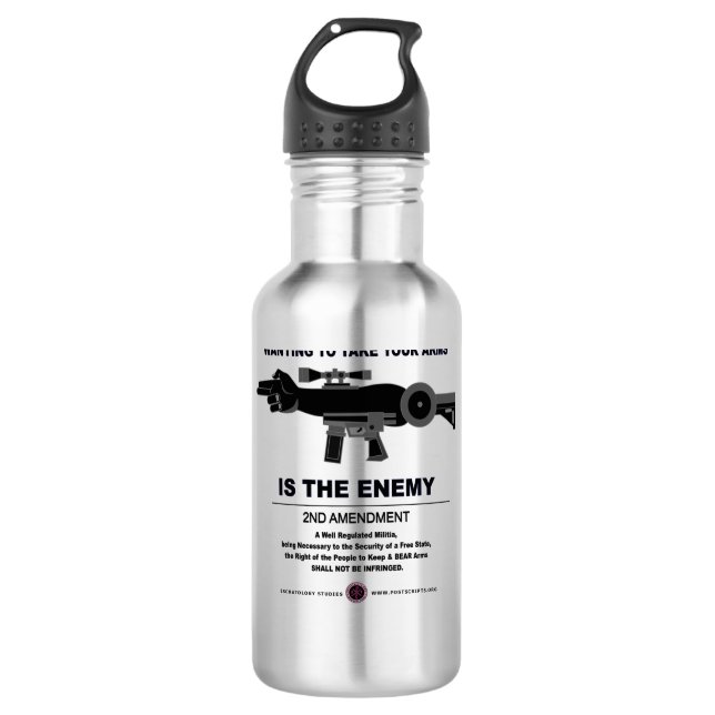 Taking Arms - 2nd Amendment 710 Ml Water Bottle (Front)