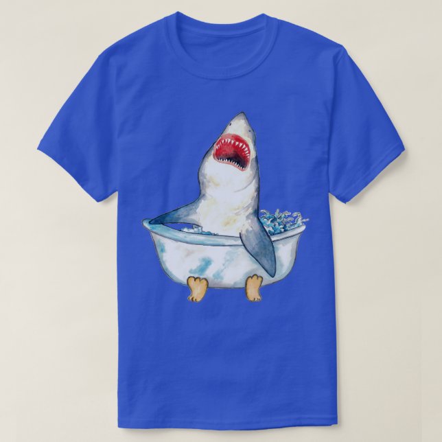 taking bath watercolor T-Shirt (Design Front)