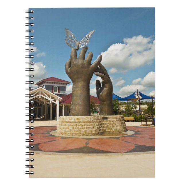 Taking Flight sculpture Spiral Notebook (Front)