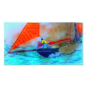 taking in the jib schooner sailing photo print