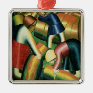 Taking in the Rye, 1912 Metal Tree Decoration