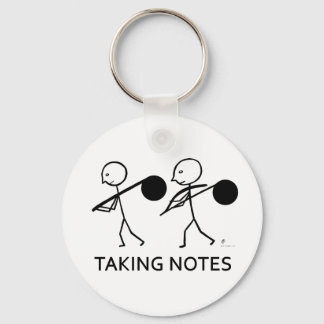 Taking Notes Key Ring