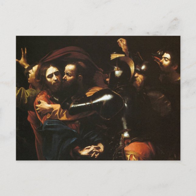 Taking of Christ by Caravaggio Postcard (Front)
