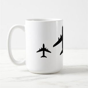 “Taking off an aeroplane in high winds.” Coffee Mug