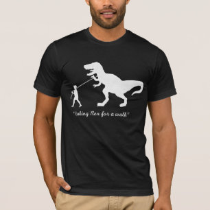 taking Rex for a walk T-Shirt - Customised