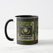 Taking Up the Shield of Faith - Two-Tone Mug
