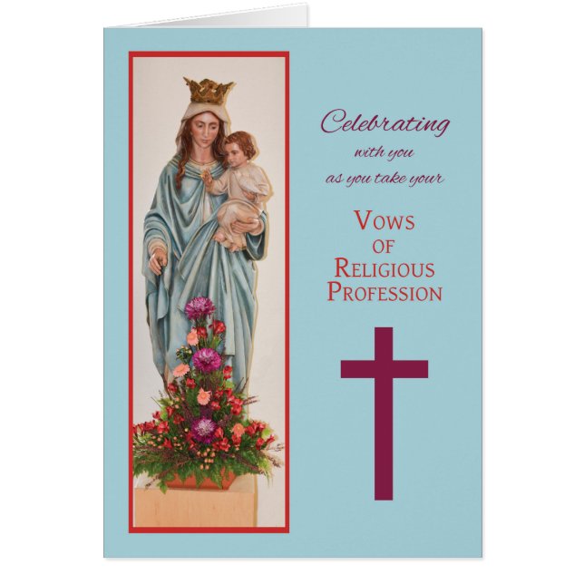 Taking Vows, Nun, Mary Holding Baby Jesus with Flo (Front)