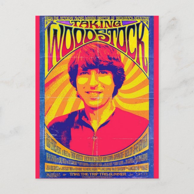 TakingWoodstockPoster Postcard (Front)