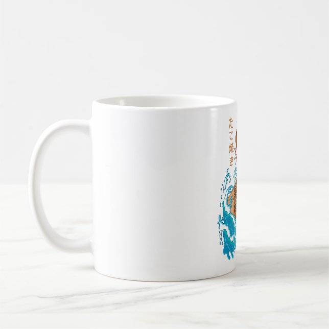 Takoyaki in the Wave  Coffee Mug (Left)