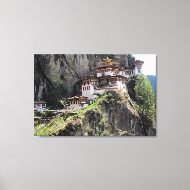 taktsang bhutan canvas print (Front)