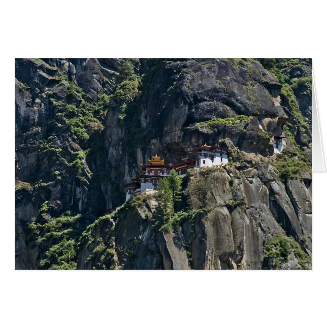 Taktsang Monastery on the cliff, Paro, Bhutan (Front Horizontal)