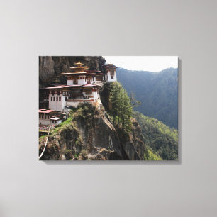 taktsang view canvas print