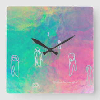 TAKUROMAN「Illusion」 Square Wall Clock