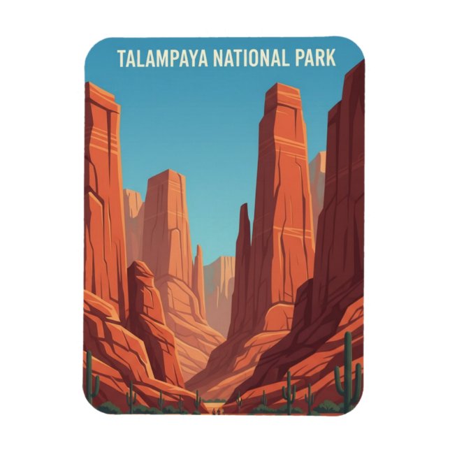 Talampaya National Park Argentina Travel Magnet (Vertical)