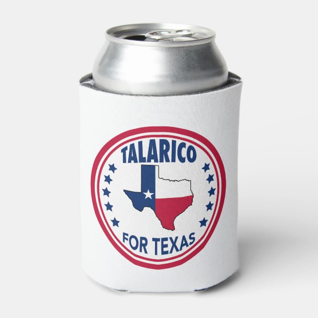 Talarico for Texas Patriotic Election Can Cooler (Can Front)