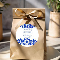 Talavera azulejo blue vintage Mexican wedding