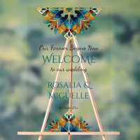 Talavera azulejo vintage Mexican wedding welcome