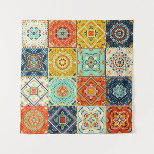 Talavera, Azulejos, Turkish mosaic wallpaper. Tapestry