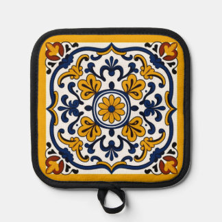 Talavera Daisy Tile Pot Holder
