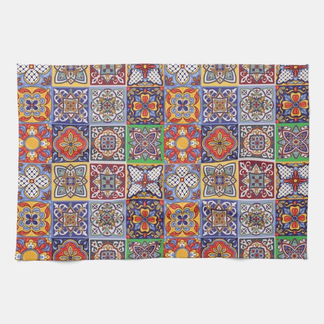 Talavera Design-1 Kitchen Towels (Horizontal)