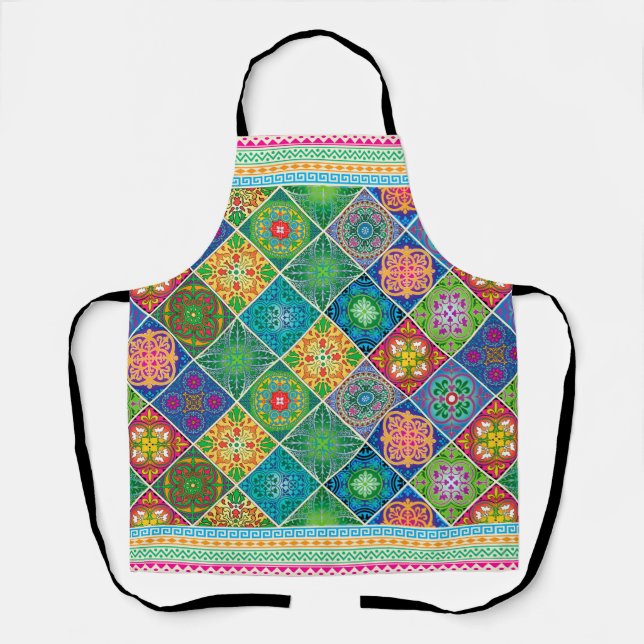 Talavera Design-2 All-Over Print Apron (Front)
