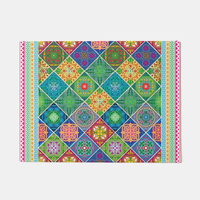 Talavera Design-2 Door Mat (Front)