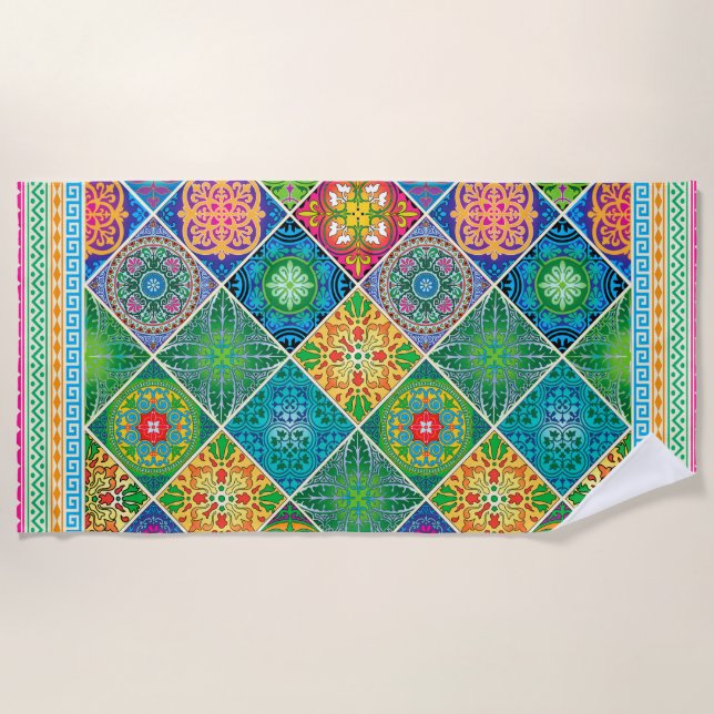 Talavera Design-2 Yoga Mat (Front)