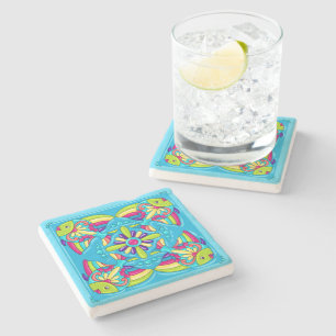 Talavera Fish Stone Coaster