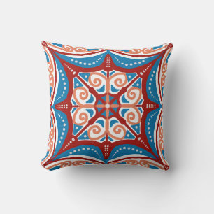 Talavera Fliesen Muster auf Kissen Cushion