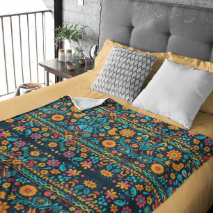 Talavera Garden Fleece Blanket