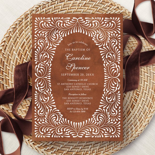 Talavera Mexican Baptism Invitation (Creator Uploaded)