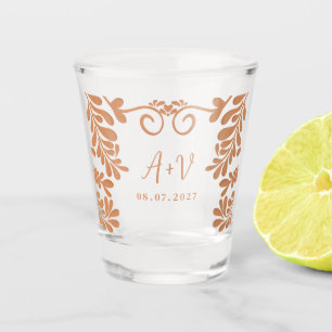 Talavera Mexican Wedding Fiesta Barro Party Favour Shot Glass